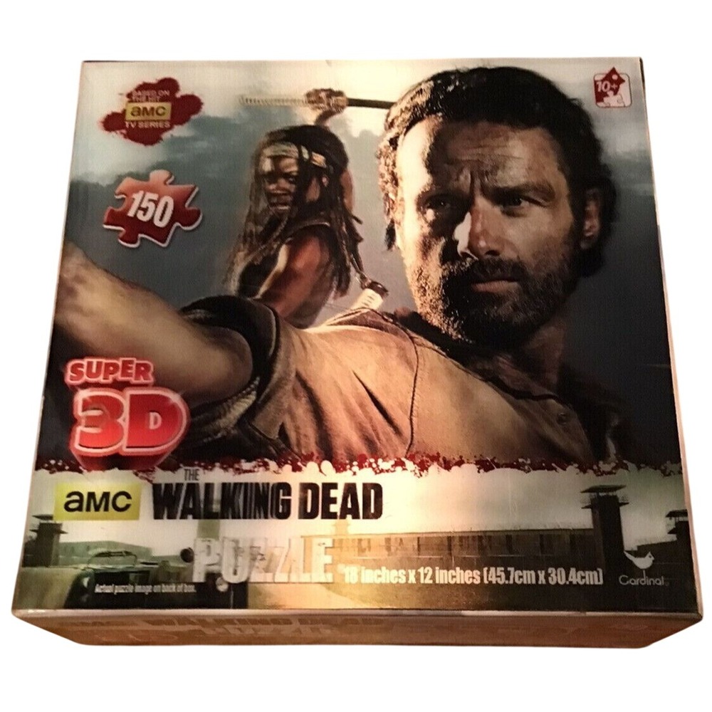 Cardinal The Walking Dead Super 3D Puzzle 150pc Unisex Multicolor Rick Michonne